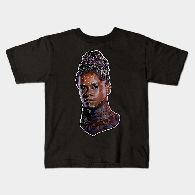 Wakandan #3 Kids T-Shirt by pentoolarts